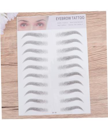 Gogogmee 2pcs 3d Stickers 3d Brow Stickers Brow Shaper Brow Tool Water Proof Template 6d - Buy Online on SooperMarket.com