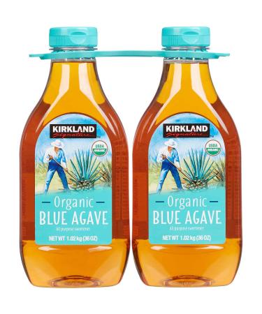 Kirkland Signature Organic Blue Agave All Purpose Sweetener, 36oz Bottle (Pack Of 2, Total of 72 Oz)