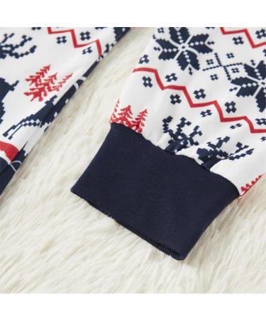 PatPat Family Christmas PJs Matching Sets - Reindeer & Snowflake Patterned Sleepwear for Couples & Kids (8-9 Years) - Royal Blue - Buy Online on SooperMarket.com