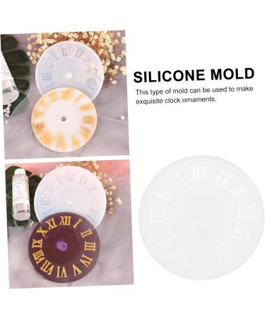 STOBOK 1pc Clock Mold Clocks Silicone Molds Resin Crafts Resin Epoxy Mold Craft Accessories Large Candle As Shown 15.5X15.5CM - Buy Online on SooperMarket.com