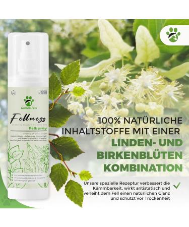Golden Pets Fellspray 250ml - Natural Defolling Spray for Dogs & Cats | Improved Combability & Free E-Book on Mild Wildflowers - Buy Online on SooperMarket.com
