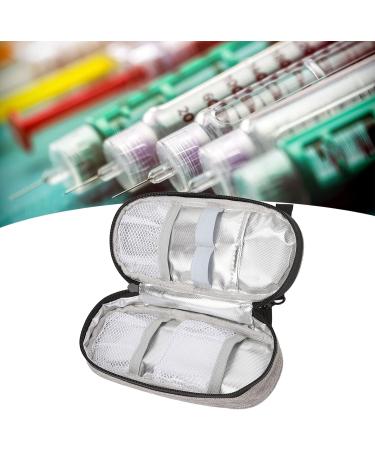 Insulin Cooler Bag for Diabetic Pens - Gray, Portable Cooling Pouch for Indoor & Outdoor Travel - Buy Online on SooperMarket.com