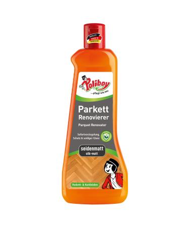 Poliboy - parquet renovator Seidenmatt - for stressed wooden and cork floors - floor cleaning - individually - 500ml - Made in Germany parquet Renovier Seidenmatt 500 ml (1 Pack)