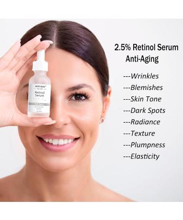Retinol Serum High Strength Anti-aging Serum with Hyaluronic Acid & Vitamin E Face Serum for Wrinkles Pigmentation Fine Lines & Sensitive Skin.1Oz - Buy Online on SooperMarket.com