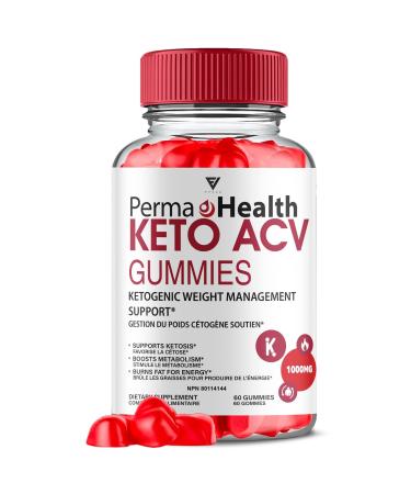 Perma Health Gummies PermaHealth Keto ACV Gummies Perma Health Apple Cider Vinegar Weight Management Support Supplement Perma Health Canada Max Strength Health Support Gummy Formula (60 Gummies)