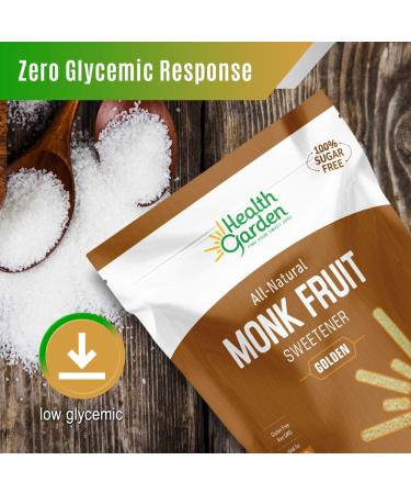 Health Garden Monk Fruit Sweetener Golden 3 lbs - Non GMO, Gluten Free, Sugar Substitute - Kosher & Keto Friendly - Buy Online on SooperMarket.com