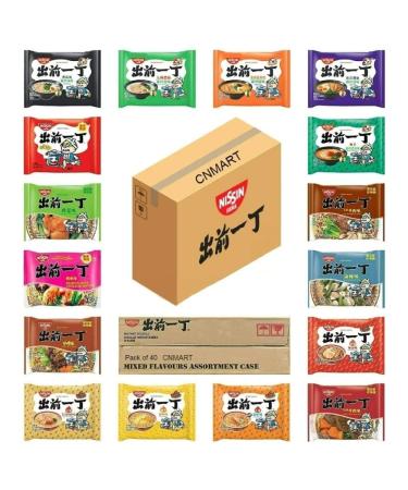 Nissin Demae Ramen Instant Ramen Noodles Case of 40 | Self Customised Assorted Flavours From 16 Different Taste
