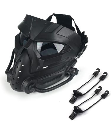 Alien Airsoft Mask Full Face Tactical for Hunting, CS Game, Halloween - Black Gray Lens - Buy Online on SooperMarket.com