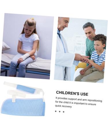 KICHOUSE Children's Arm Sling Wrist Sling Shoulder Immobilizer Shoulder Sling Immobilizer Arm Brace Net 60X30CM Sky-blue - Buy Online on SooperMarket.com
