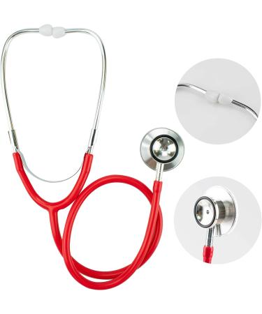 TRIXES Red Stethoscope - Fancy Dress Doctor Costume Accessory with Diaphragm & Bell Features - Red & Silver - Buy Online on SooperMarket.com