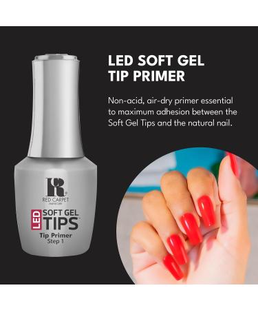 Buy Red Carpet Manicure Soft Gel Tips & Accessories | LED Soft Gel Tip Primer for Flawless Nails - Buy Online on SooperMarket.com