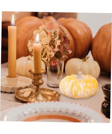 Alipis 3pcs Pumpkin Decoration Artificial Thanksgiving Pumpkin Decor Pumpkin Model Decorative Pumpkin Vintage Decor Dollhouse Miniatures Food Miniature Dollhouse Ceramics Props Window - Buy Online on SooperMarket.com