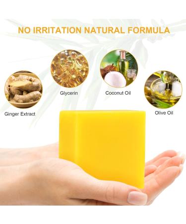 Organic Ginger Soap (2 Pack) - Weight Loss & Blood Circulation Support for Face and Body - Buy Online on SooperMarket.com