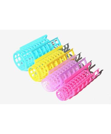 Kamay's X-Large Hair Rollers Comb Curlers Clips Styling Rollers Hair Curls Wave Style Hairdressing Curlers Tools (Plastic Styling 30mm 1 1/8"' 8PCS) Plastic Styling 30mm 8PCS - Buy Online on SooperMarket.com