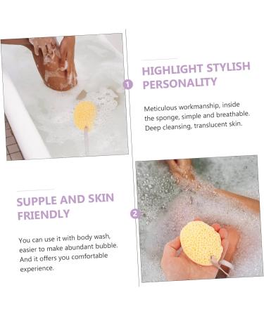 Angoily 6 Pcs Bath Ball Sponges - Kids Foam Sea Sponge & Hydrophilic Body Scrubbers for Spa & Bathing - Buy Online on SooperMarket.com