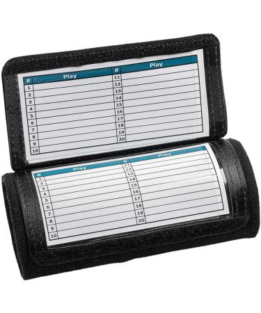 10 Pack Youth Triple Window Playbook QB Wristband - Ideal for Football, Baseball & All Sports - Black - Buy Online on SooperMarket.com