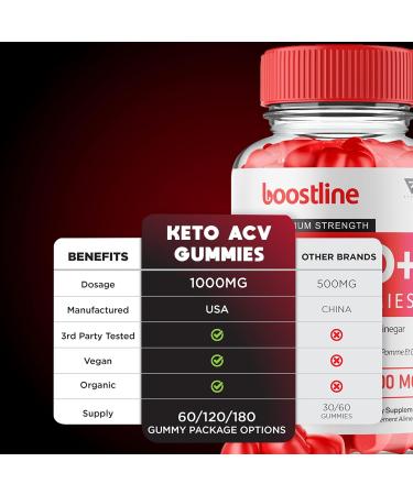 Boostline ACV Keto Gummy Boost Line Keto Apple Cider Vinegar Health Support Supplement Suppl ment avanc de soutien la sant au vinaigre de cidre de pomme BoostLine Keto (60 Gummies) - Buy Online on SooperMarket.com