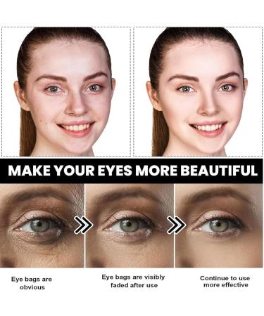 Instant Eye Cream Tightener 30 ml Instant Firm Eye Tightener Instant Eye Bag Cream with Brush for Dark Circles and Reduce Puffiness Fade Fine Lines for All Skin Types - Buy Online on SooperMarket.com