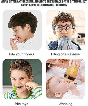 Wontool Bitter Nail Water - Kid's Bitter Tasting 10ml Liquid Polish 2 in 1 Design Nail Biting Stop Tool for Teenagers of All Ages Children Toddler and Adults - Buy Online on SooperMarket.com