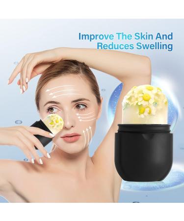 Buy Ice Roller for Face & Eye - Brighten Skin Enhance Glow Reduce Fine Lines & Acne | Skin Care Kit (Black - Buy Online on SooperMarket.com