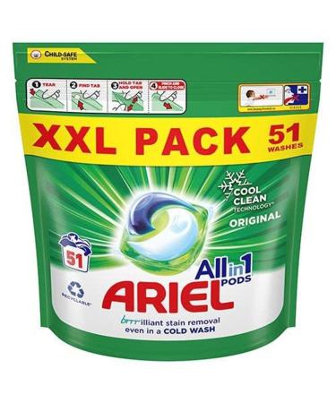 Ariel Original All in 1 Pods 51 Washes Original 51 count (Pack of 1)