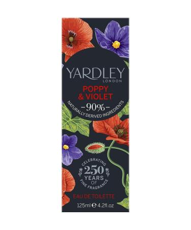 Yardley of London Poppy & Violet Eau de Toilette 125ml Poppy & Violet 4.2 Fl Oz (Pack of 1) - Buy Online on SooperMarket.com