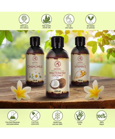 Buy Pure Fractional Coconut Oil 250ml - Odorless Cocos Nucifera Oil for Skin Hair and Massage - Natural Cosmetic Oil - International Shipping Available - Buy Online on SooperMarket.com