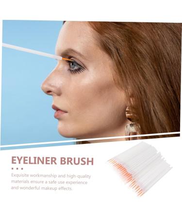 MUSISALY 100pcs Disposable Eyeliner Brush Eyeliner Blending Brush Make up Kit Cosmetic Eye Brush Nylon White - Buy Online on SooperMarket.com