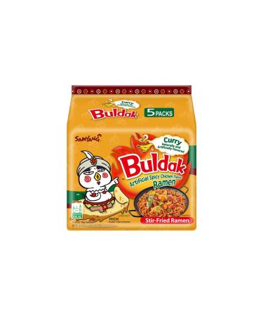 Samyang Curry Flavour Hot Chicken Ramen Instant Noodle Halal (Pack of 5) by CNMART