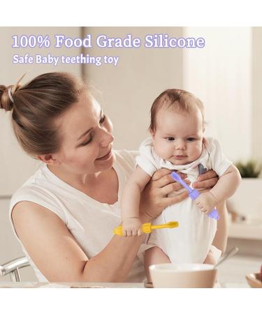 CLdy Baby Teething Toys - BPA-Free Silicone Teething Rings & 2-Pack Tubes | Best Dental Aid for Toddlers & Babies 3+ Months - Buy Online on SooperMarket.com