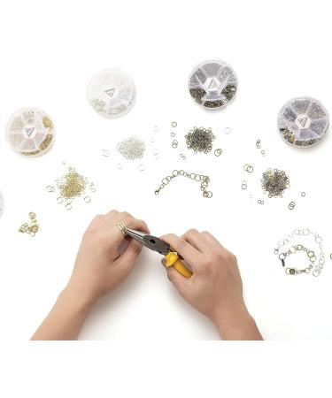 1000PCS Open Jump Rings Kit with Lobster Clasps and Opener - Gold | Handyman Crafts for Jewelry Making, Keychains, and Necklace Repair - Buy Online on SooperMarket.com