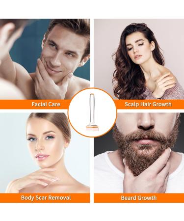 Derma Stamp for Beard and Hair Growth INCELLICE Dermastamp 1.5mm 80 Titanium Microneedling Stamp Individual Golden Needles for Face Body Skin Care Improve Essence Absorption 80 Pins Stamp-1.5mm - Buy Online on SooperMarket.com