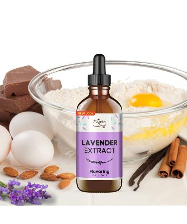 Lavender Extract for Baking - Flavoring - Lavender Extract for Drinks Cakes  Cupcakes  Beverages and More - Non GMO  Gluten Free  Sugar Free - 2oz 60ml - Buy Online on SooperMarket.com