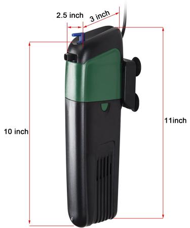 COODIA Internal Green Water Killer Filter for Aquarium Tank - U-V Pump - Buy Online on SooperMarket.com