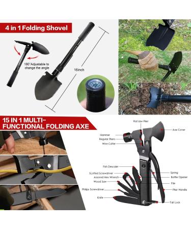 222 PCS Emergency Survival Gear First Aid Kit with Molle Bag - Outdoor Camping, Hunting, Hiking, Fishing - Gifts for Men Women - Buy Online on SooperMarket.com
