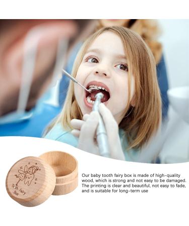 Siqian Wooden Tooth Fairy Keepsake Box - Baby Teeth Save Pouch for Tooth Loss & Birthday Gifts - Buy Online on SooperMarket.com