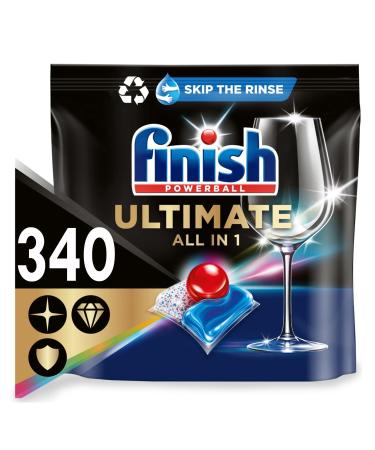 Finish Powerball Ultimate All-in-1 Dishwasher Tablets ORIGINAL 85 Tablets Pack Of 4 Bulk Buy (Total 340 Tabs)