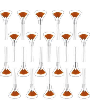 20 Pieces Facial Brushes Fan Mask Brushes Acid Applicator Soft Makeup Brushes Cosmetic Tools for Glycolic Peel Masques