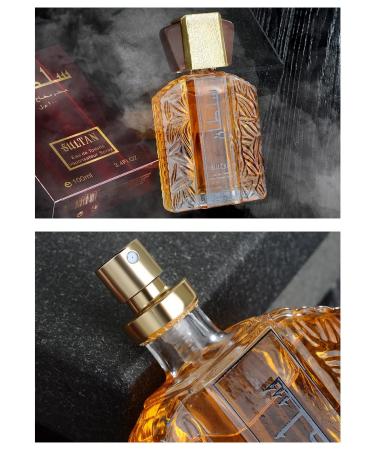 Dubai Men's Perfume - Elegant & Long Lasting Scent 100ml Arabian Cologne for Men Sultan Eau de Vapurisateur Spray Arabian Perfume Oil Sultan Gold Perfume Oil (2 Pack) - Buy Online on SooperMarket.com