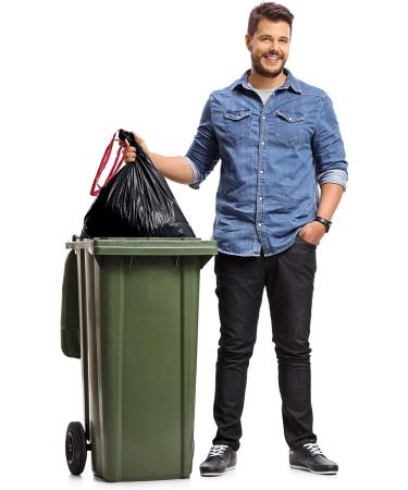 Reli 33 Gallon Trash Bags Drawstring - 150 Count, Black | Heavy Duty Garbage Bags - Large 33 Gal Capacity - Buy Online on SooperMarket.com
