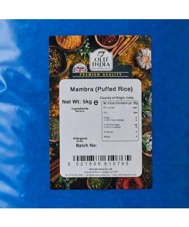 Old India Mambra Puffed Rice 5kg - High-Quality Indian Snack - Buy Online on SooperMarket.com