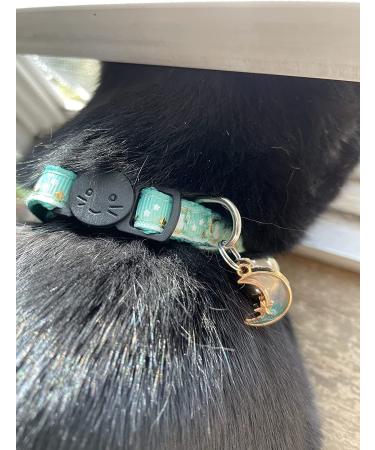 Giecooh 2 Pack Breakaway Cat Collar with Bells - Adjustable Kitten Safety Collars for Boys & Girls - Teal+Purple - 7-11 - Buy Online on SooperMarket.com