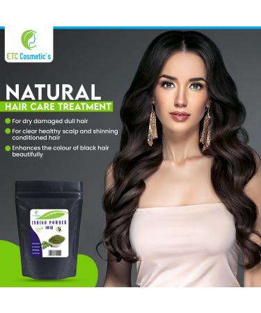Indigo Powder - 100g Herbal Hair Dye | Natural Black Raven Black & Bluish Black Hair Color | International Shipping Available - Buy Online on SooperMarket.com