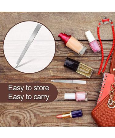 Uinfhyknd 3-Piece Nail File Set Double-Sided Nail Files Buffer File Rustproof Nail File Suitable for Family and Travel - Buy Online on SooperMarket.com