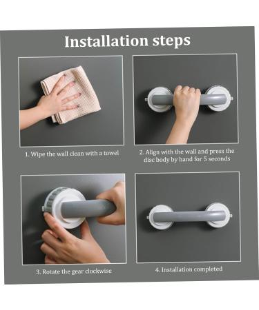 Suction Bathroom Grab Rails Portable Hand for Disabled Elderly Shower Hand with Suction Cup Fitting for Bathroom shower hand - Buy Online on SooperMarket.com