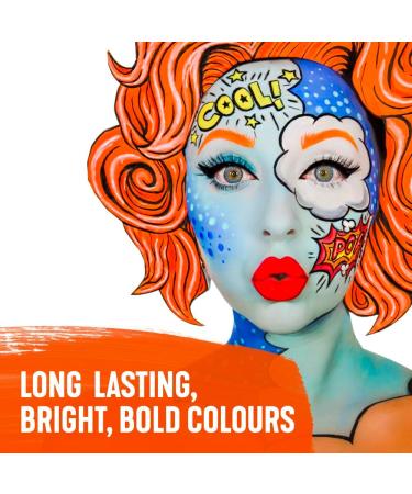SK INFINITY Classic Pale Blue Face and Body Paint 18 ml - Professional Water Based Single Cake Makeup for Adults & Kids - Buy Online on SooperMarket.com