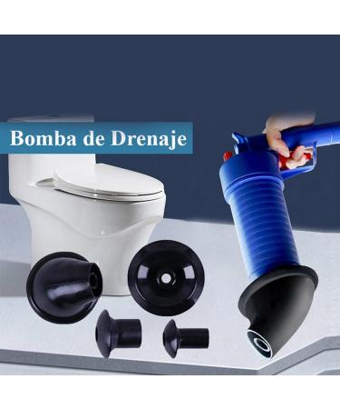 High Pressure Toilet Plunger Kit & Drain Cleaner Gun - Unclog Sinks & Toilets Effortlessly - Perfect for Home Use - Buy Online on SooperMarket.com