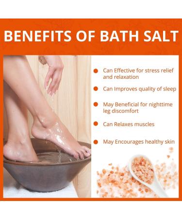 Organic Blood Orange Foot Soak Therapy - 3lbs Bath Salt for Joint & Muscle Relief - Buy Online on SooperMarket.com