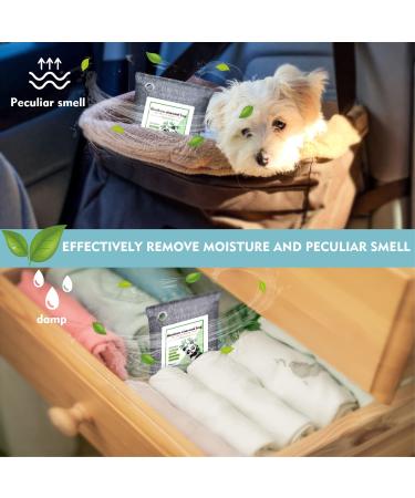 8 Pack Bamboo Charcoal Air Purifying Bags - Activated Odor Absorber and Deodorizer for Home, Car, Basement, Closet - Strong Eliminator for Musty Smells - Nature Fresh Moisture Absorbers - Buy Online on SooperMarket.com