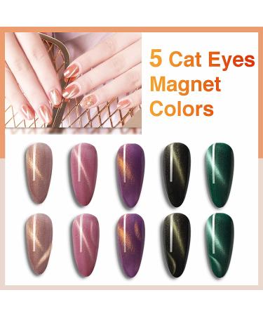 Besnel 60 Colors Nail Polish Kit - Gel Polish Set with Glitter, Cat Eyes, Temperature Changing Colors - Base Coat and Top Coat Included - Perfect Nail Art Starter Gifts - Buy Online on SooperMarket.com
